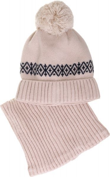Комплект шапка + снуд Pompona для мальчиков р.50-52 бежевый 20 Z P 90 k 