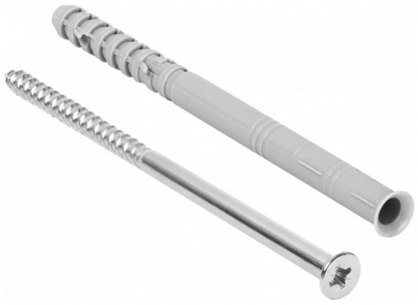 Шуруп с дюбелем RoofOK L=80 мм цинк 