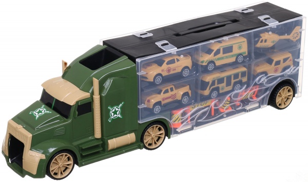 Ігровий набір Shantou армія вантажівка-кейс 42x9x13 см зелений 666-05K