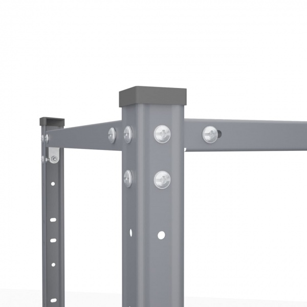 Стелаж металевий фарбований Меткас 1840x950x340 мм антрацитово-сірий (Елегант-1 сірий) 