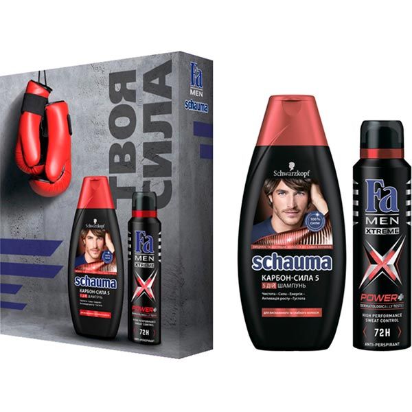 Подарочный набор Schauma шампунь и Fa Men дезодорант