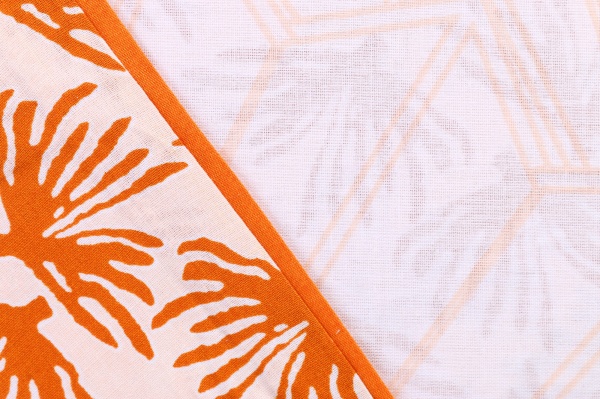 Комплект постільної білизни Amiens полуторний білий із коричневим Today (без простирадла)