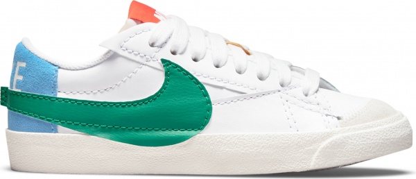 Кроссовки Nike BLAZER LOW '77 JUMBO DQ1470-100 р.40,5 разноцветный