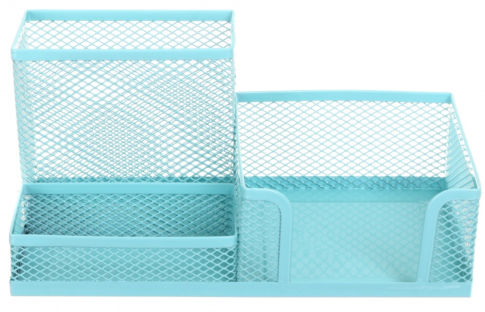 Органайзер настільний метал 20х10х10 см бірюзовий Nota Bene