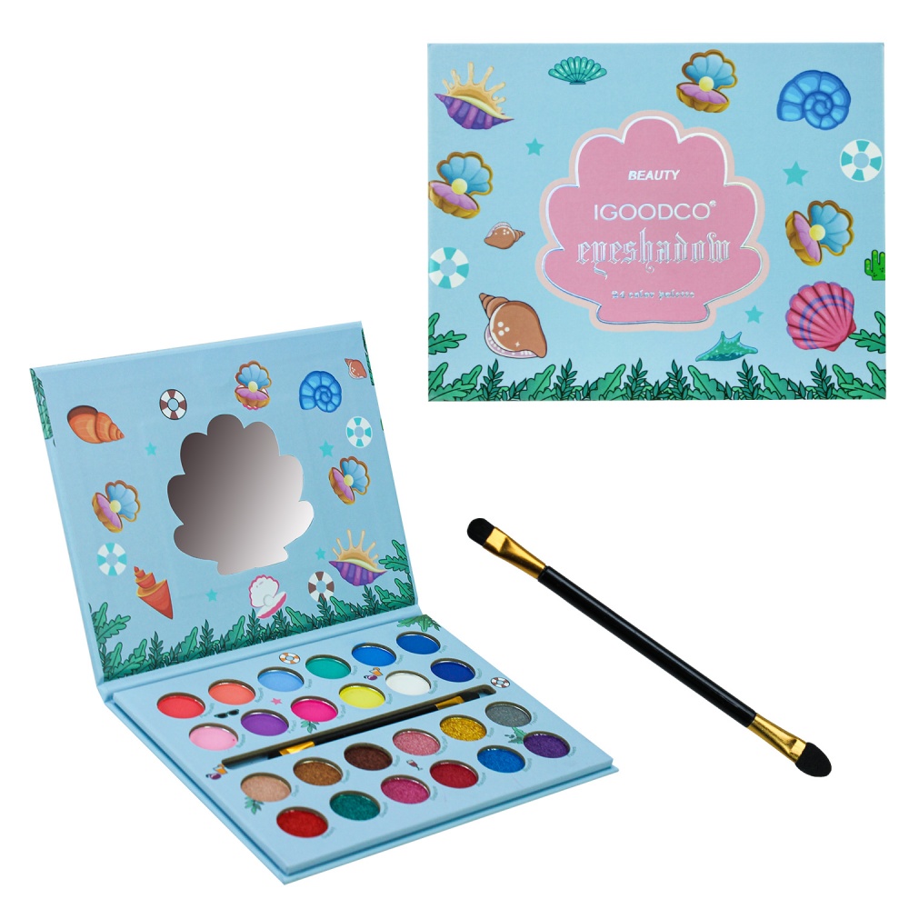 Косметичний набір Shantou Палетка тіней для повік 24 кольори, дзеркальце, пензлик LK2973