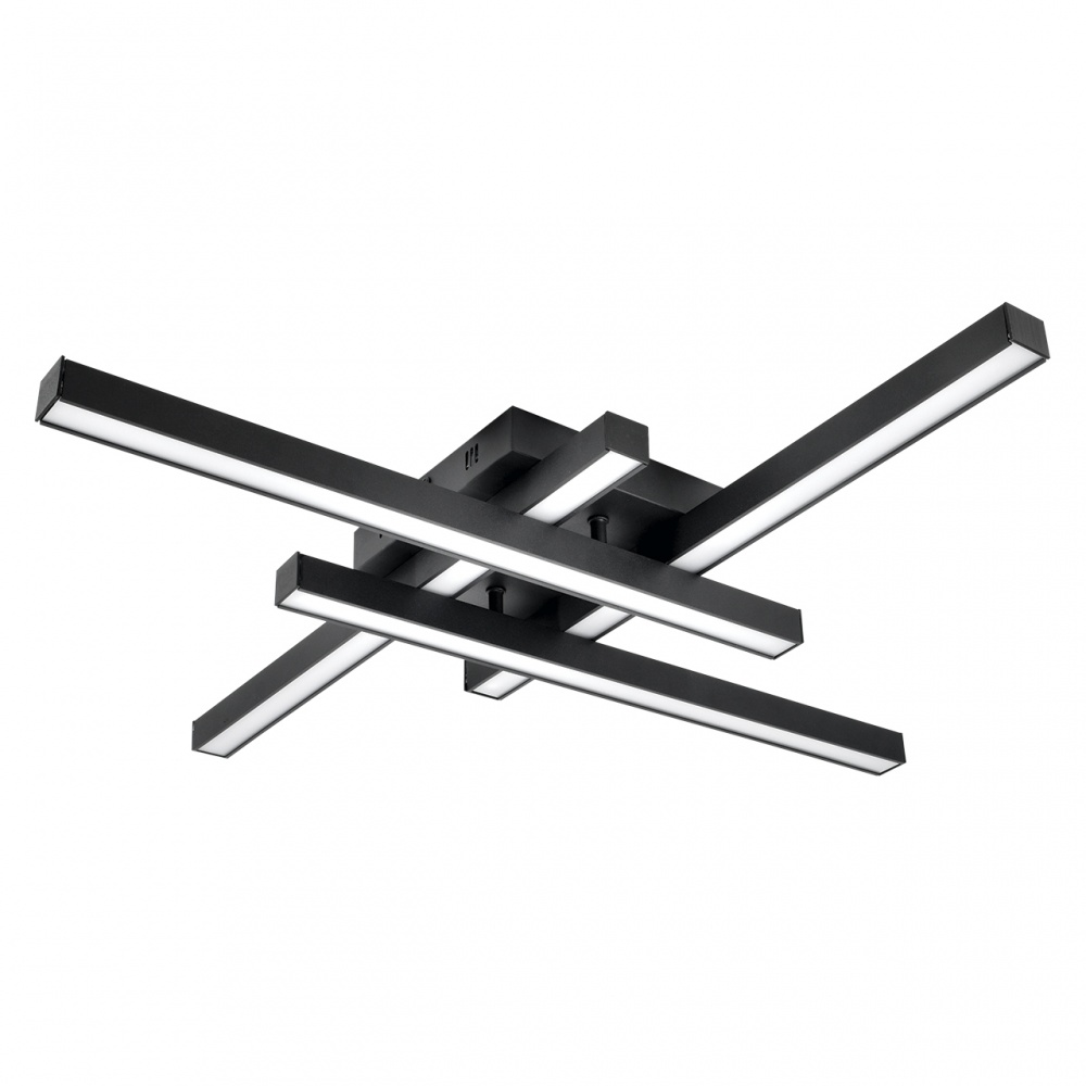 Люстра світлодіодна Hopfen STERK-4 BK 4x60 Вт LED-модуль чорний