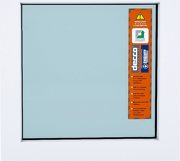 Окно глухое DECCO 60 500x500 мм