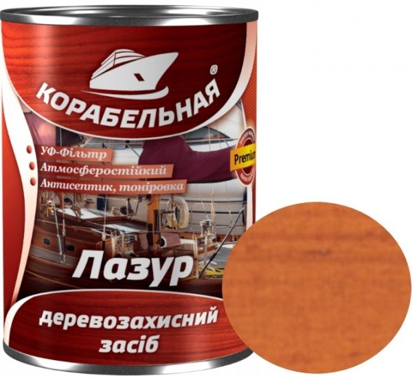 Лазур КОРАБЕЛЬНАЯ з УФ-фільтром горіх глянець 0,75 л