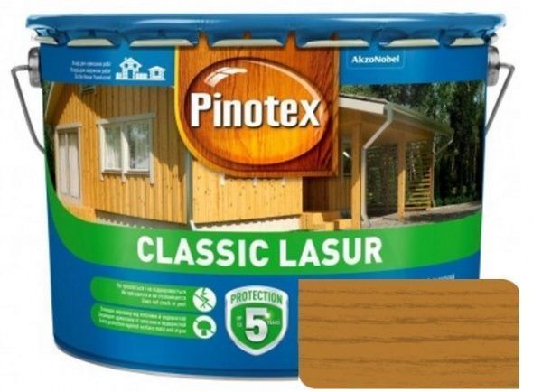 Деревозахисний засіб Pinotex Classic Lasur калужниця мат 10 л