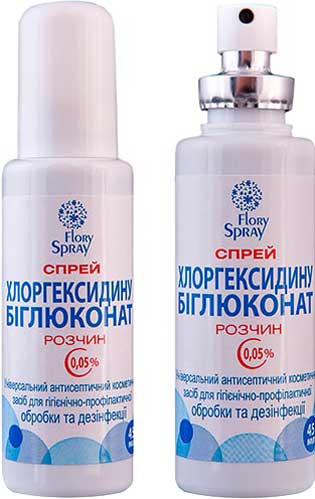 Спрей Флорі Спрей Хлоргексидину біглюконат 0,05% 45 мл