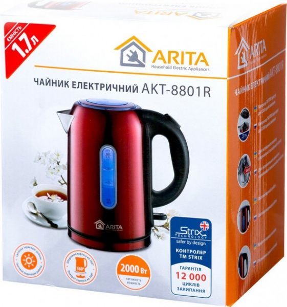 Електрочайник ARITA 8801R AKT Електрочайник ARITA 8801R AKT 