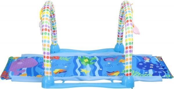 Розвиваючий килимок Shantou 2в1 з дугами синій 103х60х43 см I1374844