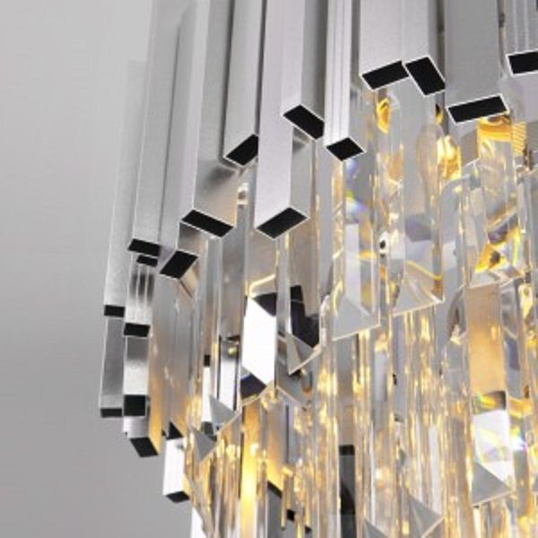 Люстра подвесная Strotskis Piano 6x60 Вт E14 серебро 308/6 (срібло) 