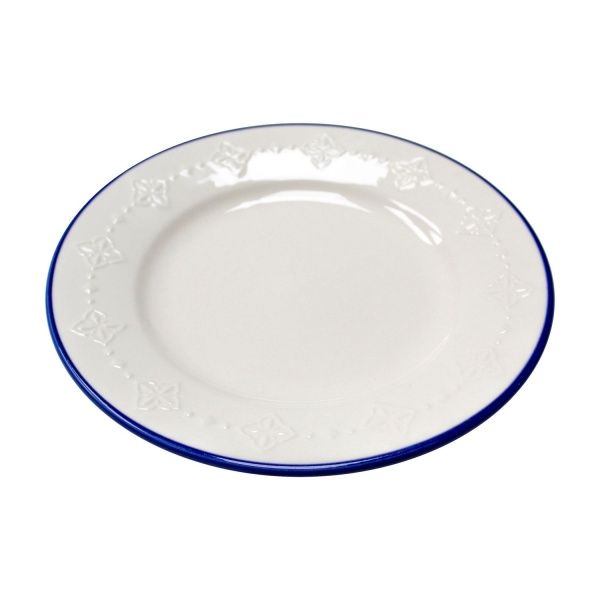 Тарелка десертная 19,5 см Blue Rim 21-279-113 Keramia