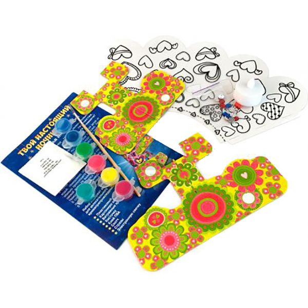 Набор для творчества Твой настоящий ночничок Сердечки 12100392Р  (273087)