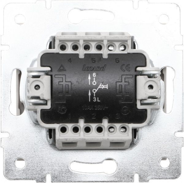 Кнопка автоматического дверного замка Lezard Rain без подсветки 220В крем 703-0388-103