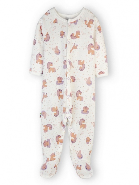 Человечек для девочки ТМ Софія Богемия р.68 белый с рисунком 420268 