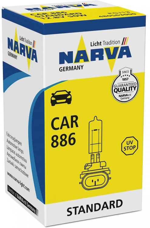 Автолампа галогенная Narva Standart American Typ 12V 886 PGJ13 H27W/2 50 Вт 1 шт.(NV 48056)