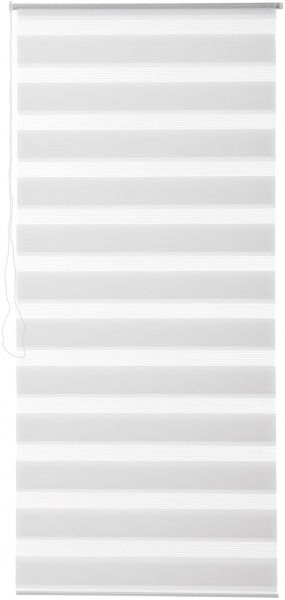 Ролета день-ночь Gardinia Зебра 68x215 см белая 