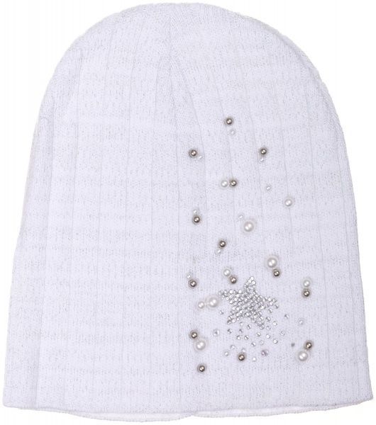 Шапочка дитяча для дівчинки Kraft+ 9501 р.50-52 білий 
