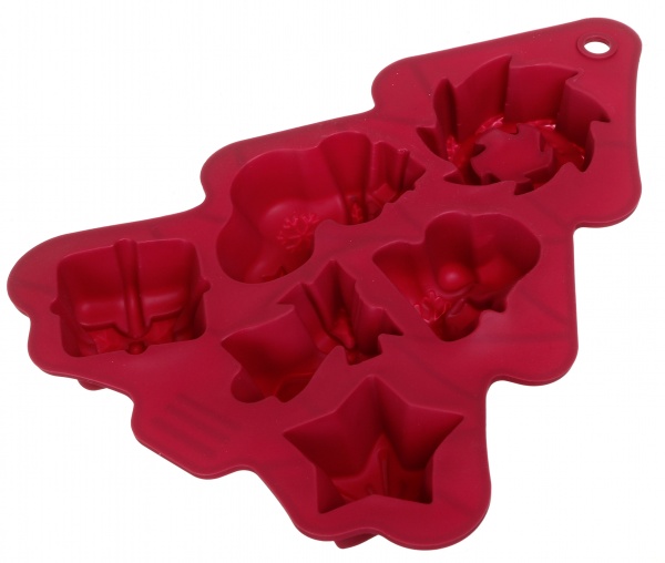 Форма для выпекания кексов на 6 шт. елка 25.5х21х3 см Flamberg Smart Kitchen