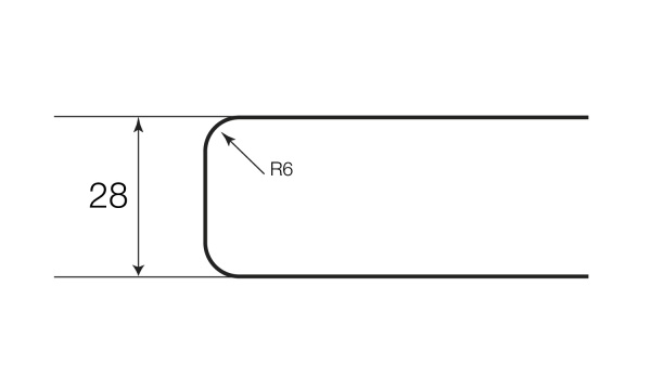 Столешница LuxeForm в размер S500 1400x600x28 мм камень гриджио