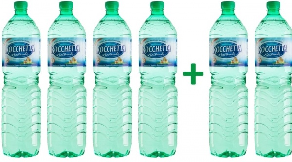 Вода Rocchetta набор 4+2 минеральная вода негазированная 6х1,5л негазированная 1,5 л 
