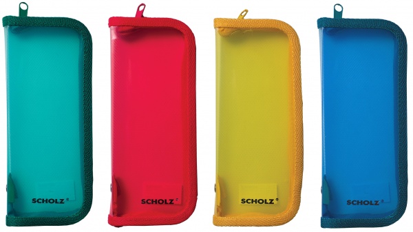 Пенал на молнии 7,5х19,5x3 см SOZ SCHOLZ в ассортименте