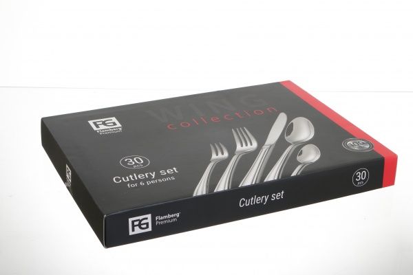 Набор столовых приборов Wing 30 предметов на 6 персон 7627 Flamberg Premium
