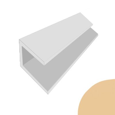 Профиль ПВХ стартовый Бежевый 8 мм (3 м.п.)