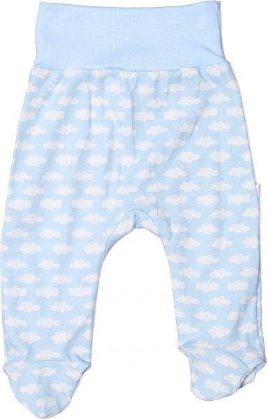 Ползунки Bambinelli Тучки р.68 белый с голубым 
