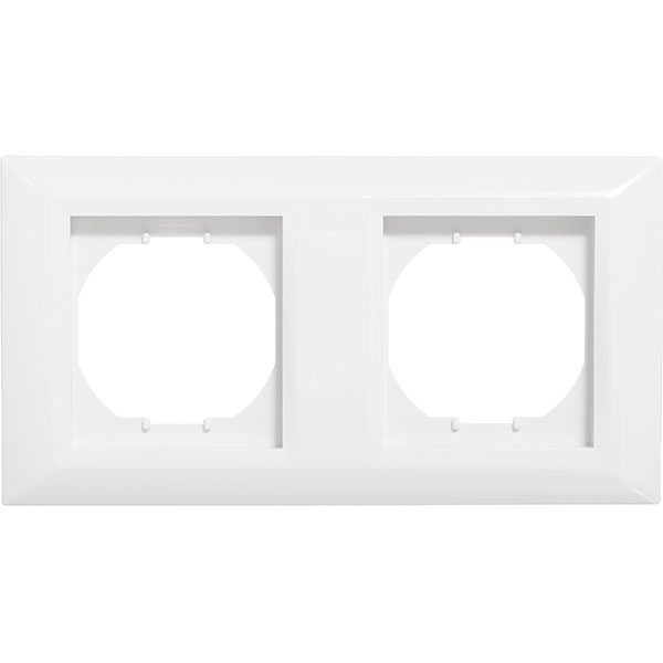Рамка двухместная UP! (Underprice) Vesta горизонтальная белый