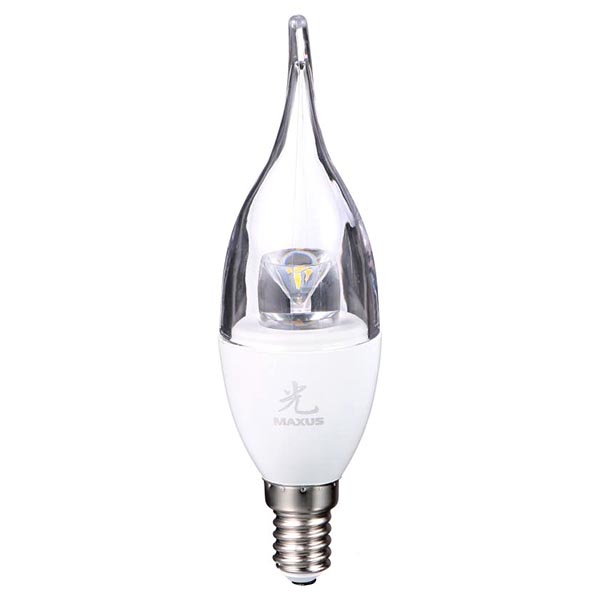Лампа LED Maxus Sakura C37 CL-Т 5 Вт 4100K E14 2+1 шт