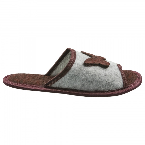 Капці домашні FX shoes з фетру р. 38-39 сірий арт.2009 