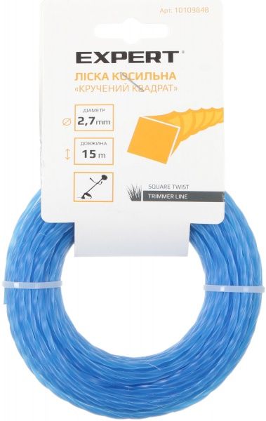 Волосінь косильна Кручений квадрат 2,7 мм