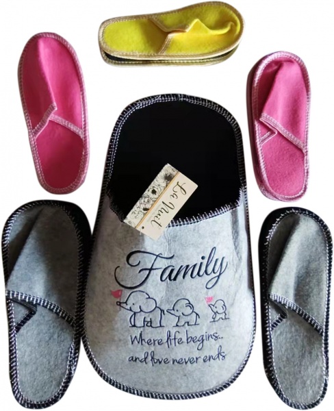 Набор тапочек La Nuit для гостей 5 пар р.one size разноцветный Family 