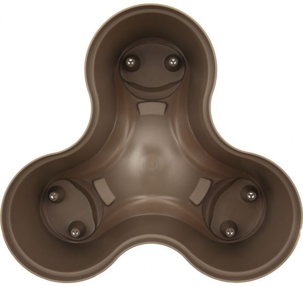 Горщик пластиковий Sanja IPPI Roma фігурний 8,8л мокко 