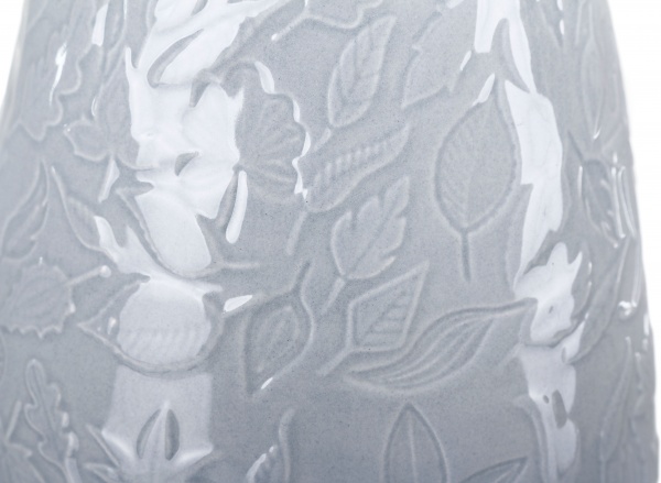 Ваза керамічна Cotton DLP20059A-1 27,7 см сіра 