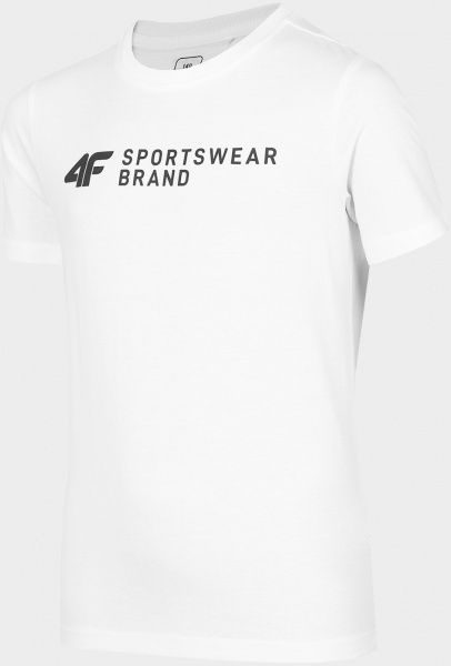 Футболка 4F T-SHIRT JTSM003 HJZ22-JTSM003-10S р.146 белый