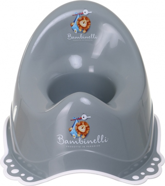 Горшок детский Bambinelli серый с резинкой 35х30х23 см