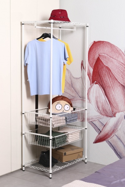 Вешалка для одежды FW-9970PB гардеробная 1800x750x450 мм белый