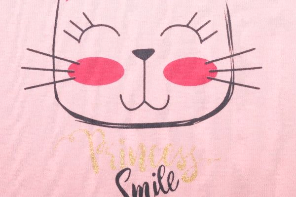 Майка для дівчаток Габбі Кіса р.98 рожевий із малюнком 11298 