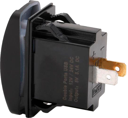 Автомобильное зарядное устройство CarCommerce 12/24V - 2 x USB 42557