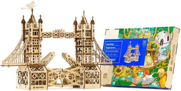 Конструктор деревянный Mr.Playwood Тауерский мост деревянный 3D 10002/03