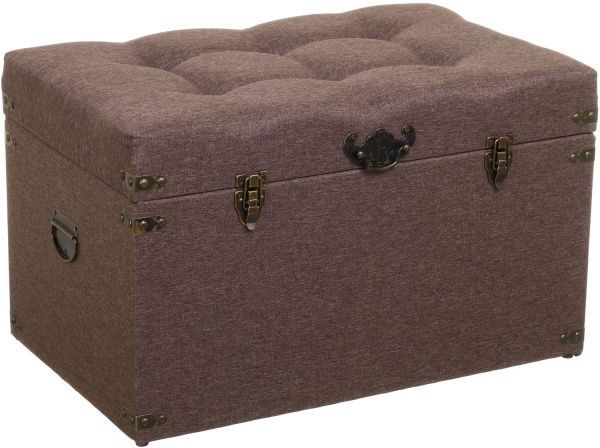 Сундук-пуф Forte Джемисон 61x39x39 см коричневый 