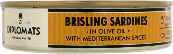 Сардини ТМ Diplomats з середземноморськими спеціями підкопчені в оливковій олії (4750010000205) 160