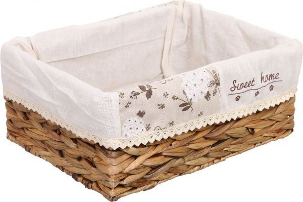 Корзинка плетеная Tony Bridge Basket с текстилем 38х28х16 см XTA19-61AB-3 