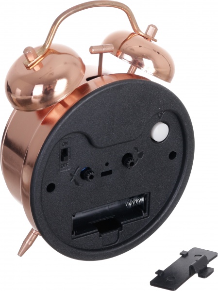 Будильник Alert (XYX 10850C) 11,7х17х5,6 см мідний