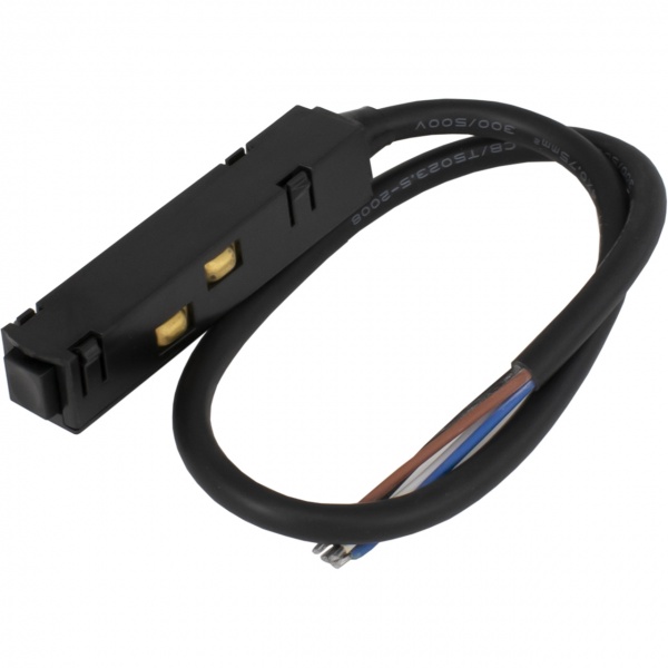 Кабель живлення до магнітного шинопровода Hopfen 0,5 м чорний 395820 