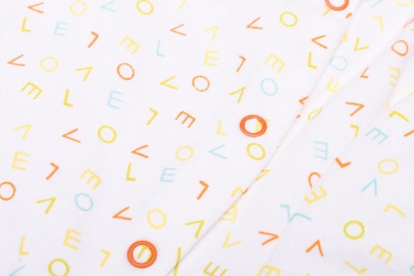 Комбинезон для девочки Minikin р.80 белый с принтом 